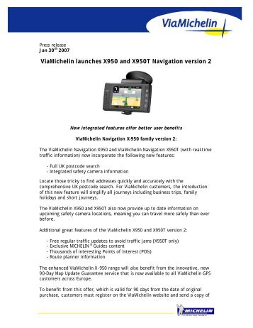 TÉLÉCHARGER VIAMICHELIN NAVIGATION PND